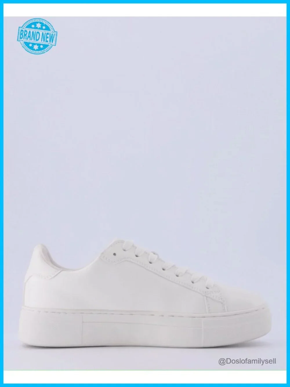 Vegan Leather Platform Lace Up Sneakers Cushioned Comfort